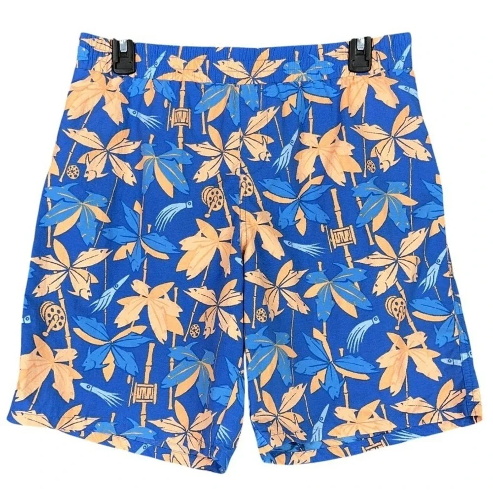Columbia‎ PFG Backcast Swim Trunks Blue Tropical Fish Bamboo Print XL 18 20 Boys